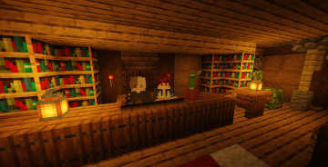 Уютная библиотека на спавне!